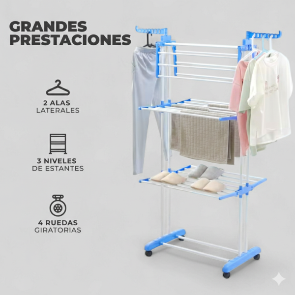 Tender vertical plegable