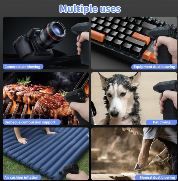 Soplador Pistola Mini Jet turbo Inalambrico