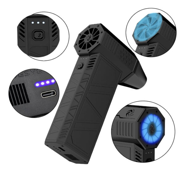 Soplador Pistola Mini Jet turbo Inalambrico